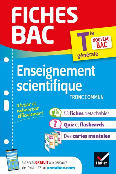 Fiches bac Enseignement scientifique Tle - Bac 2024