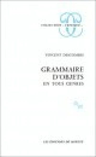 Grammaire d'objets en tous genres