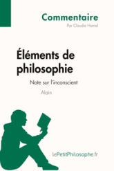 Éléments de philosophie d'Alain : Note sur l'inconscient