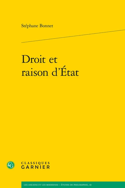 Droit et raison d'État