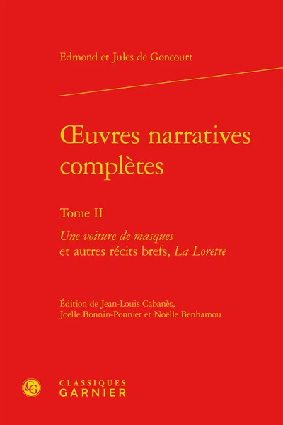 oeuvres narratives complètes