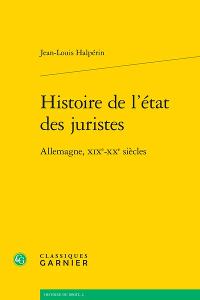 Histoire de l'état des juristes