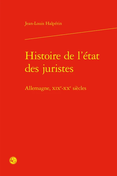 Histoire de l'état des juristes