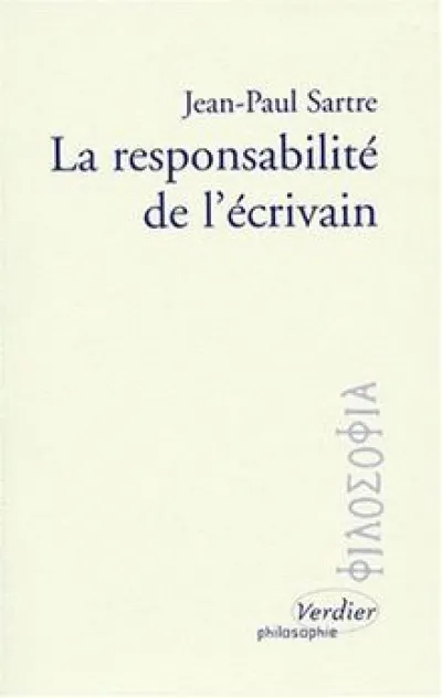 La Responsabilité de l'écrivain