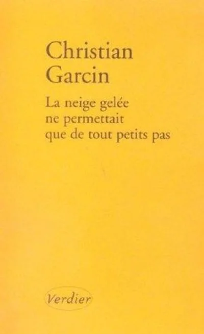 La neige gelée ne permettait que de tout petits pas