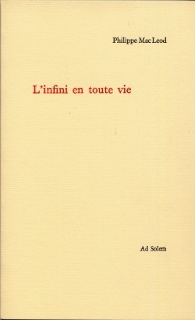 L INFINI EN TOUTE VIE
